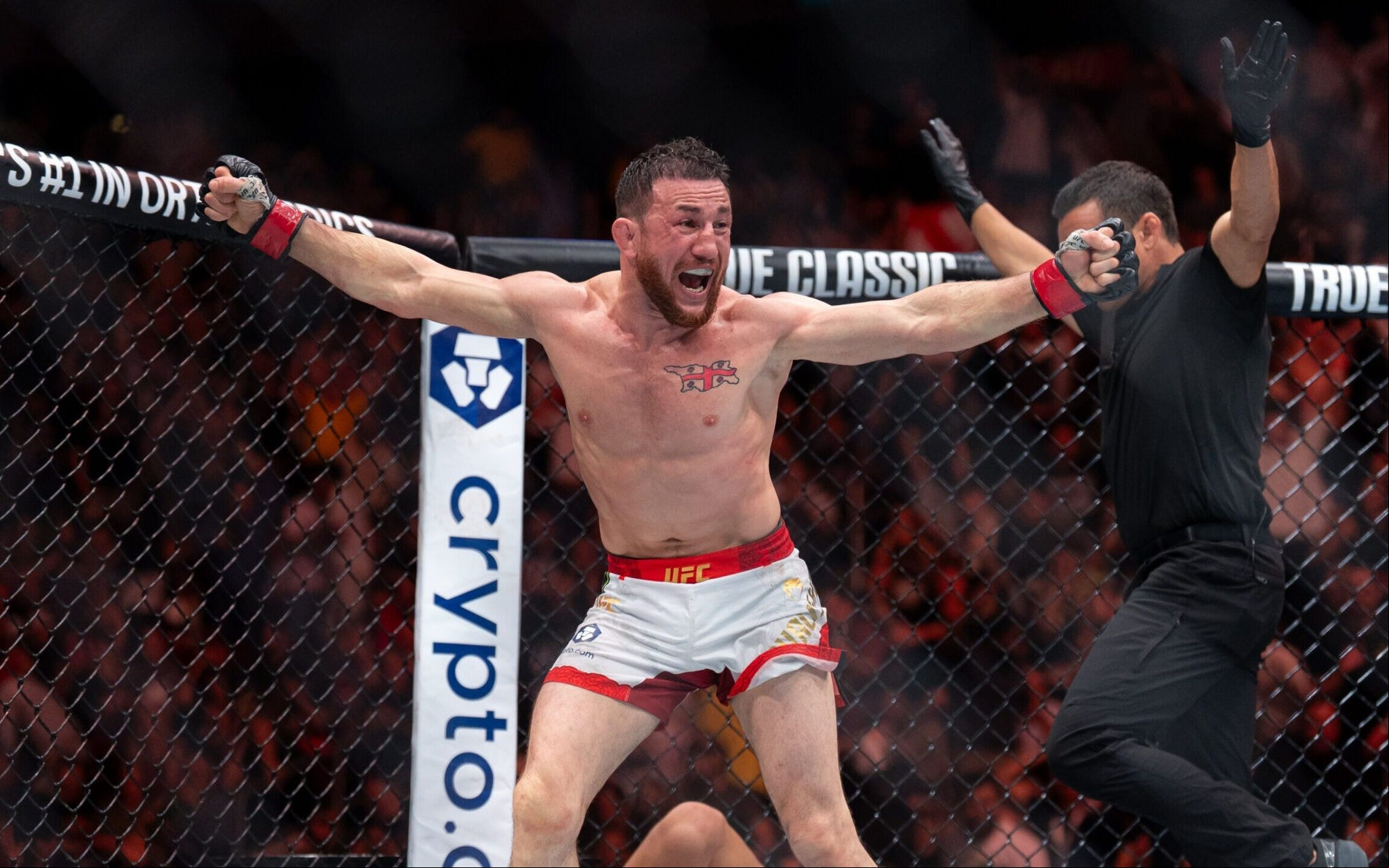 Merab Dvalishvili derrotou Sean O'Malley no UFC 316 (Foto: Divulgação/UFC)