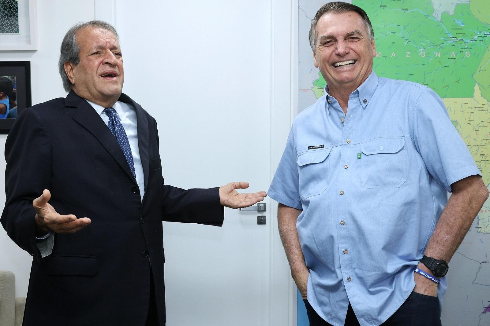 O presidente do PL, Valdemar Costa Neto, e o ex-presidente da República Jair Bolsonaro