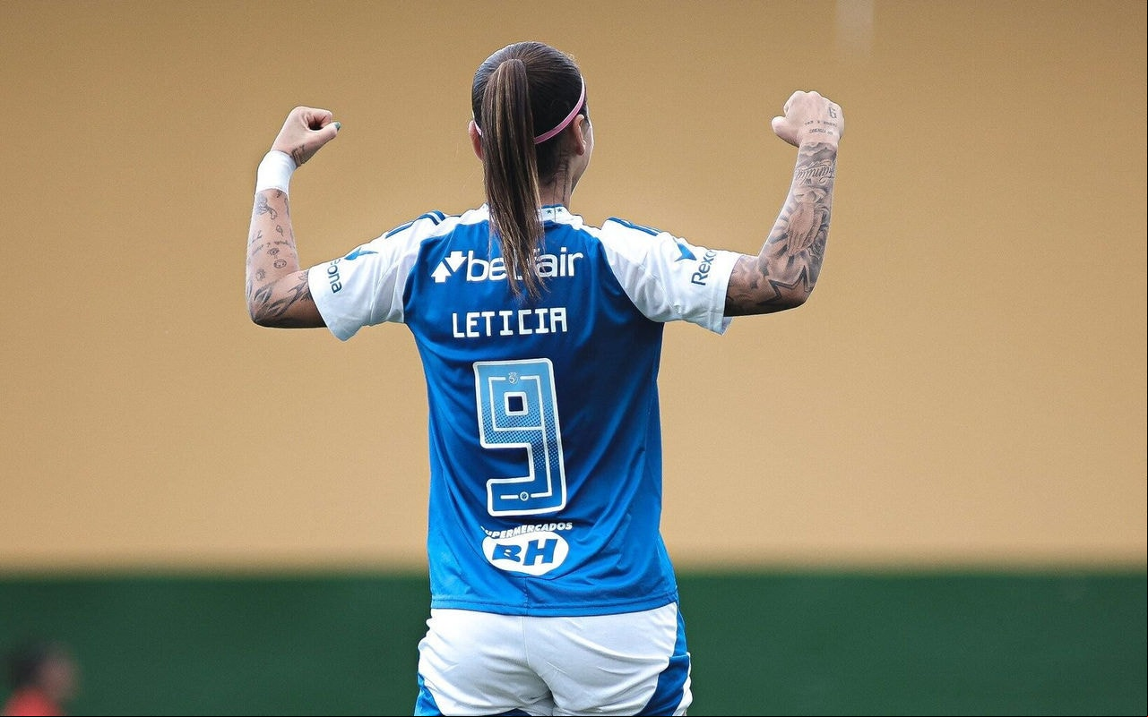 Letícia fez dois gols na vitória por 5 a 1 do Cruzeiro diante do 3B da Amazônia pelo Brasileirão feminino. (Foto: Gustavo Martins/ Cruzeiro)