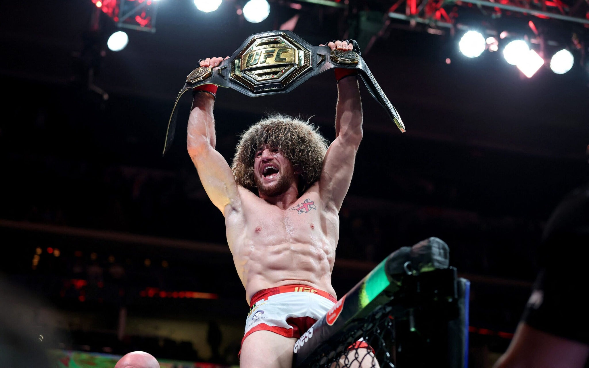 Merab Dvalishvili derrotou Sean O'Malley no UFC 316 (Foto: Elsa/AFP)