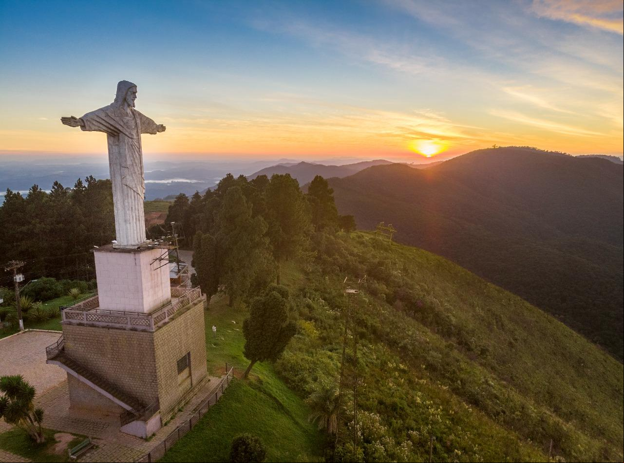 O complexo do Cristo Redentor, a 1.686 m de altitude
